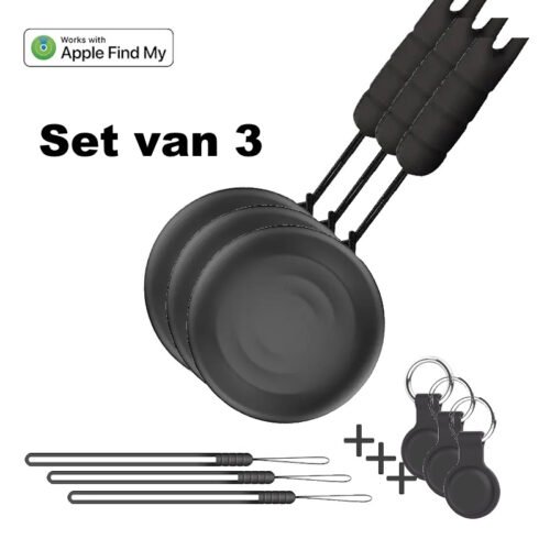 Black bleutooth tracker MiniTag set van 3