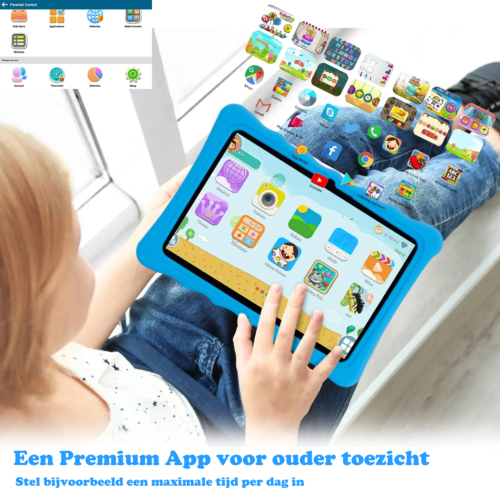 Kindertablet 10 inch PRO - 3+4 GB RAM - 64+64 GB Opslag - Nieuwste A523 8-Core 1.8GHz processor - Afbeelding 6